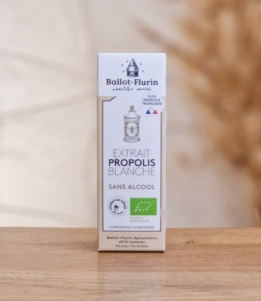 Extrait Propolis Blanche Bio (sans alcool) 15ml BALLOT-FLURIN