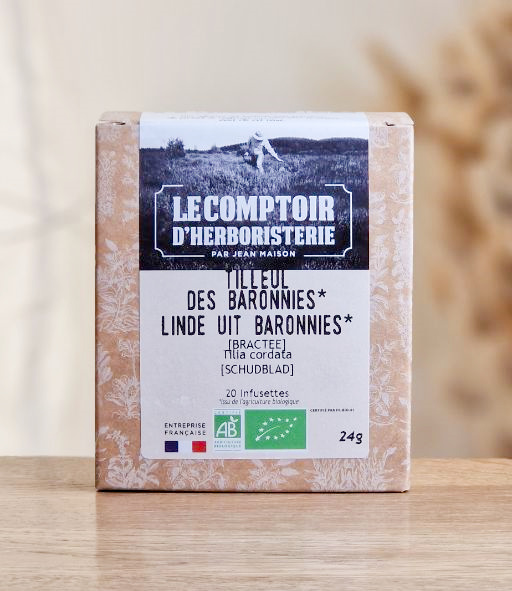 Infusettes Tilleul des Barronnies 20pce LE COMPTOIR D'HERBORISTERIE