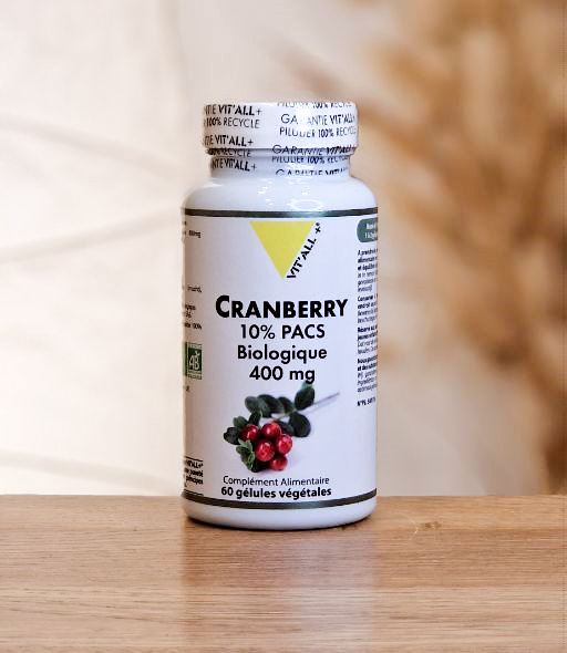 CRANBERRY (Canneberge) BIO 400mg 60gel VIT'ALL PLUS