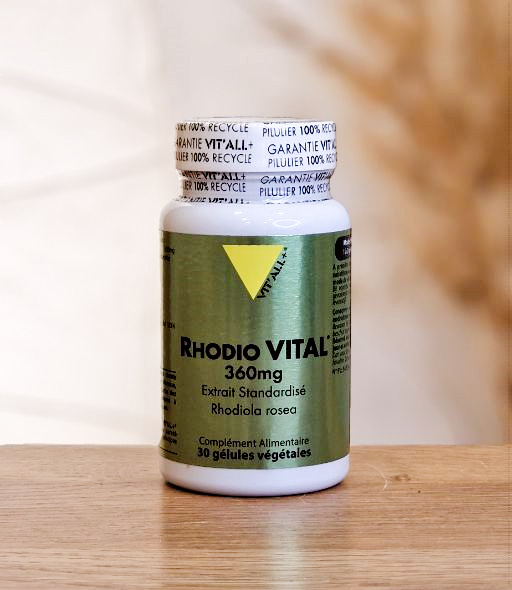 RHODIO VITAL® (Rhodiola) 360mg Extrait Standardisé VIT'ALL PLUS