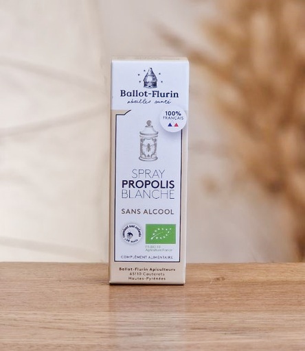 [PASPS] Spray Propolis Blanche Bio (sans alcool) 15ml BALLOT-FLURIN