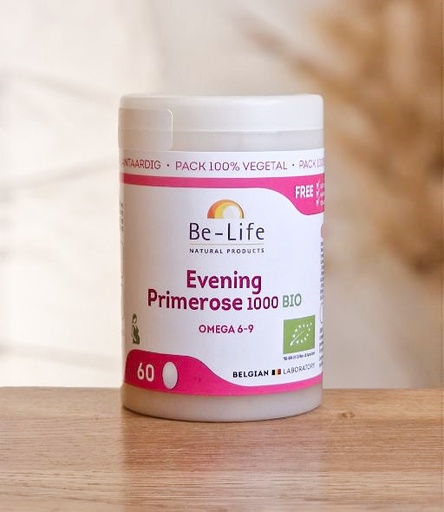 [PF01444] Evening Primerose 1000 BIO (Onagre) 60gel BE-LIFE