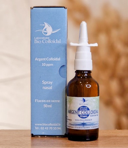 Argent Colloïdal 10ppm-Spray nasal 50ml BIOCOLLOIDAL