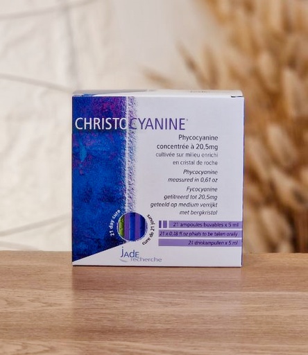 [21 Ampoules] Christocyanine (21 ampoules de phycocyanine liquide 20,5mg) JADE RECHERCHE