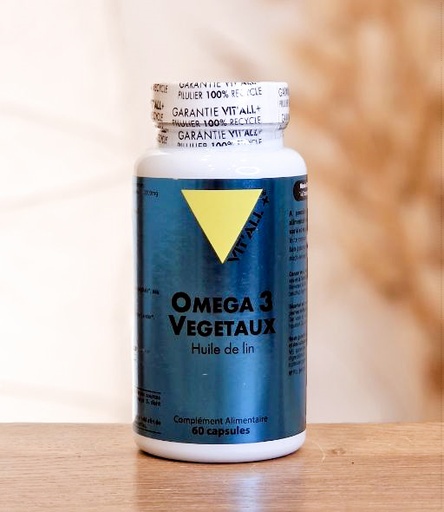 [VEGE3] Oméga 3 Végétaux (Huile de lin) 1000mg VIT'ALL PLUS