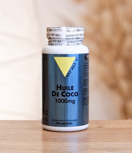 [COCO] HUILE DE COCO 1000mg 60caps VIT'ALL PLUS